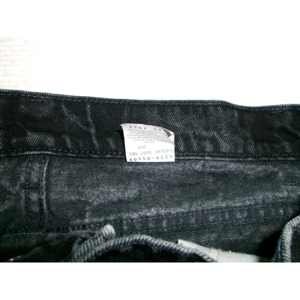 Levis‎ 550 Relaxed Fit Tapered Leg Black Orange Tab Jeans Mens 36x34 Made in USA